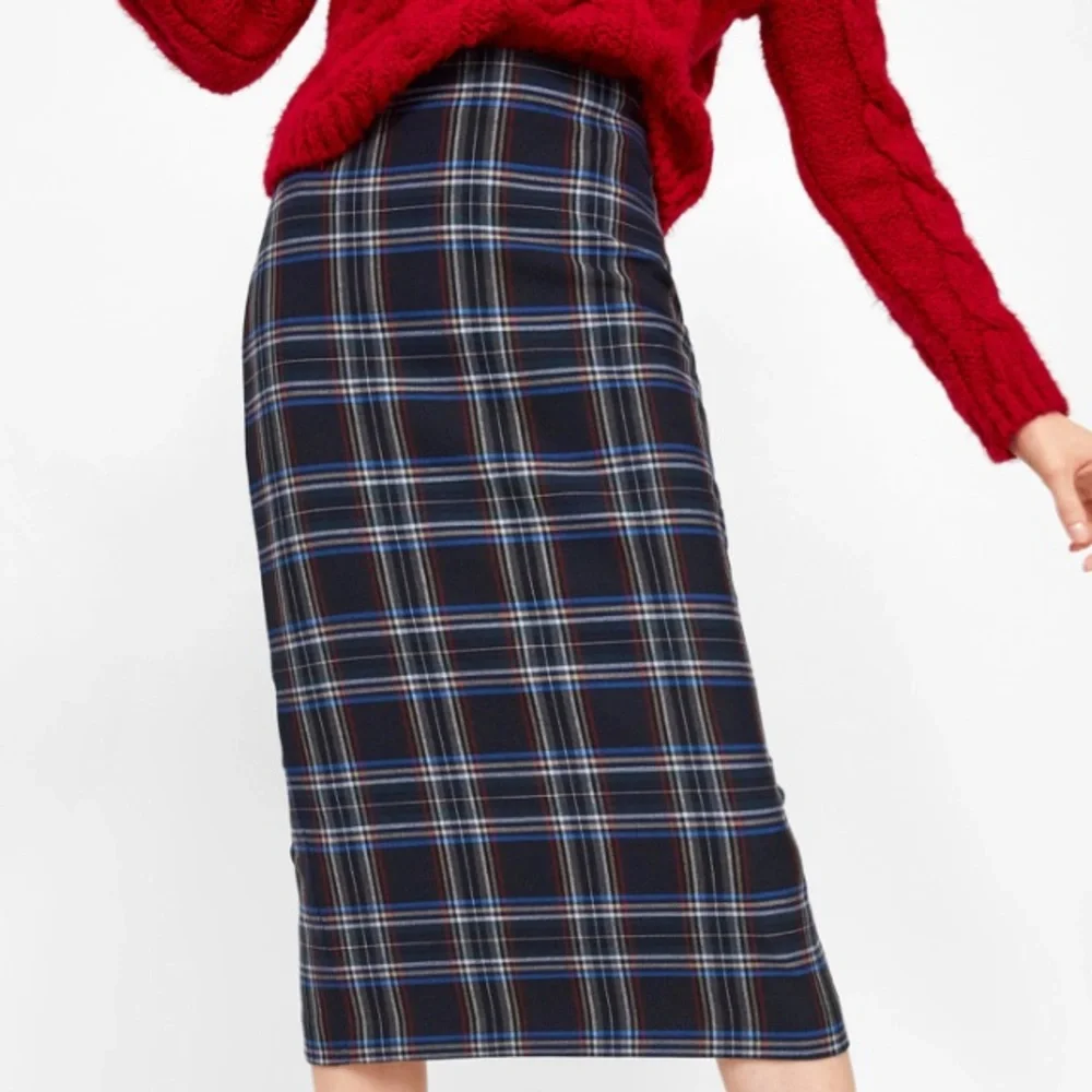 Zara plaid pencil skirt - Picture 2 of 7